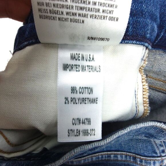 CITIZENS OF HUMANITY Elsa Mid Rise Slim Fit Crop Jeans 25 Dark Wash Denim Ankle - Picture 12 of 12